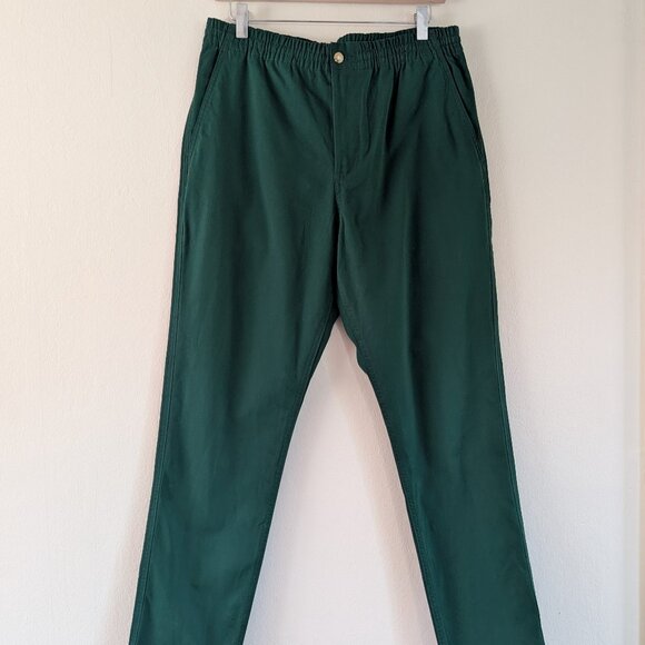 NWOT Hunter Green Polo‎ Prepster Stretch Slim Tapered Pant Authenticated M $115 - Picture 1 of 12